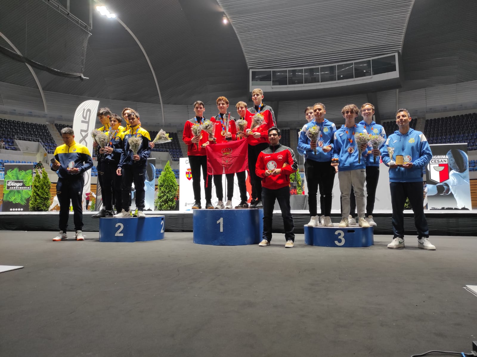 El Club Navarro de Esgrima, campe&oacute;n de Espa&ntilde;a Cadete